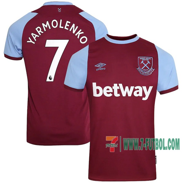 Las Nuevas Primera Camiseta Del West Ham United Yarmolenko #7