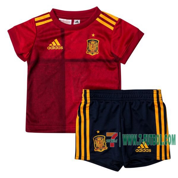Compras Nueva Primera Camiseta Seleccion Espana Para Niños Eurocopa 2020 2021 Retro Barata