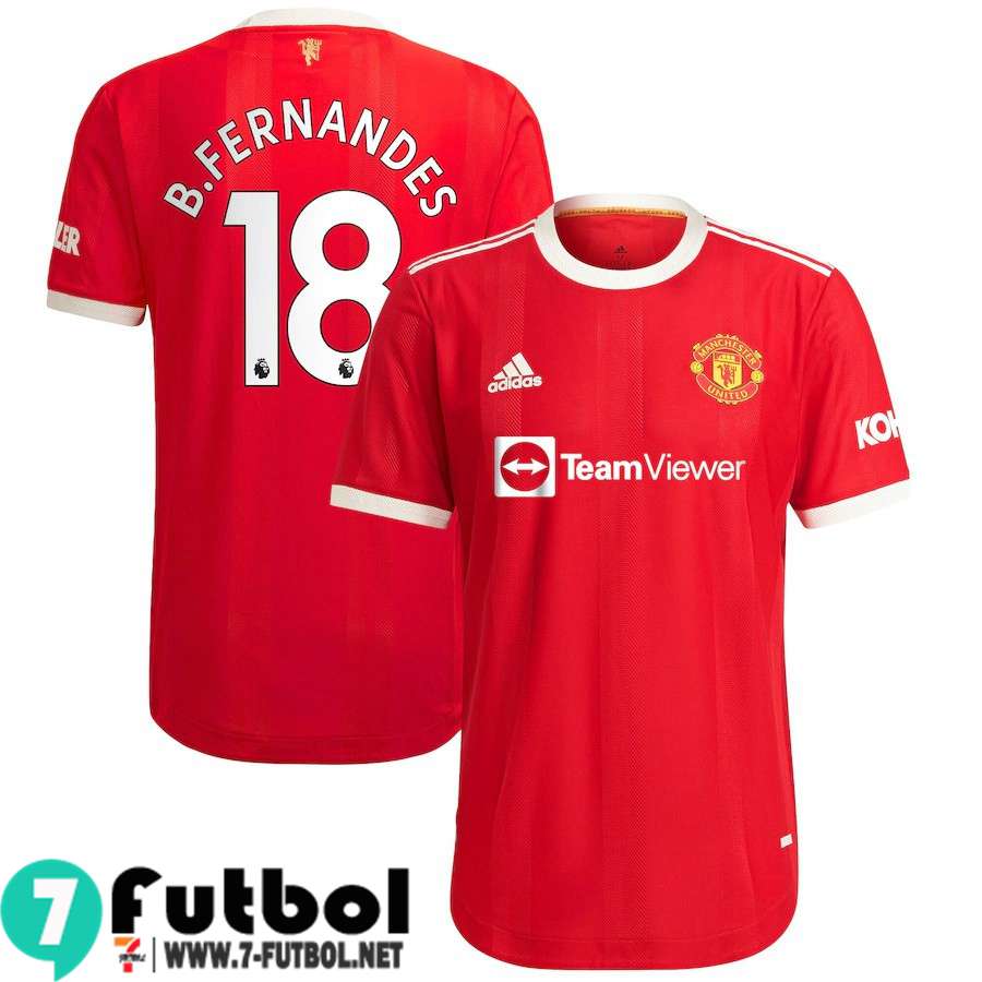 Official tiendas Manchester United Camiseta de futbol 21 22 # B.Fernandes 18 Tienda online de fútbol