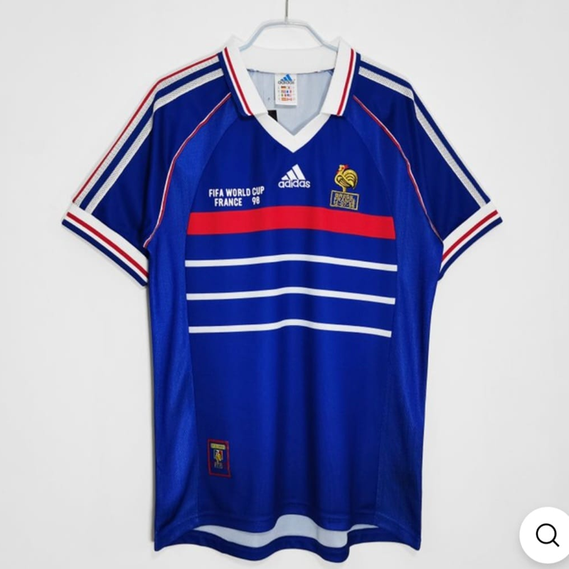 Retro Camiseta Futbol Francia Primera Hombre 1998 FINAL DEL MUNDIAL
